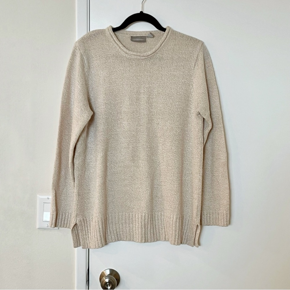 Croft & Barrow Cream Beige Knit Sweater